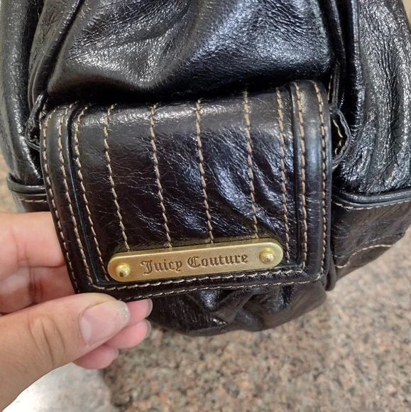 Juicy Couture Leather Black Shoulder Bag